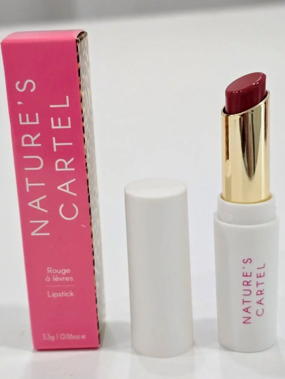 Nature’s Cartel ✦ Gin & Platonic Lipstick ✦ Deep Berry Full-Coverage 3.3g NWT